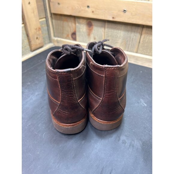 Allen Edmonds Mens Moc Toe Brown Leather Boots Size 9D - Picture 7 of 11